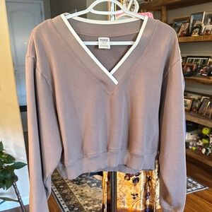 PINK Victoria's Secret Mauve V-Neck Sweater